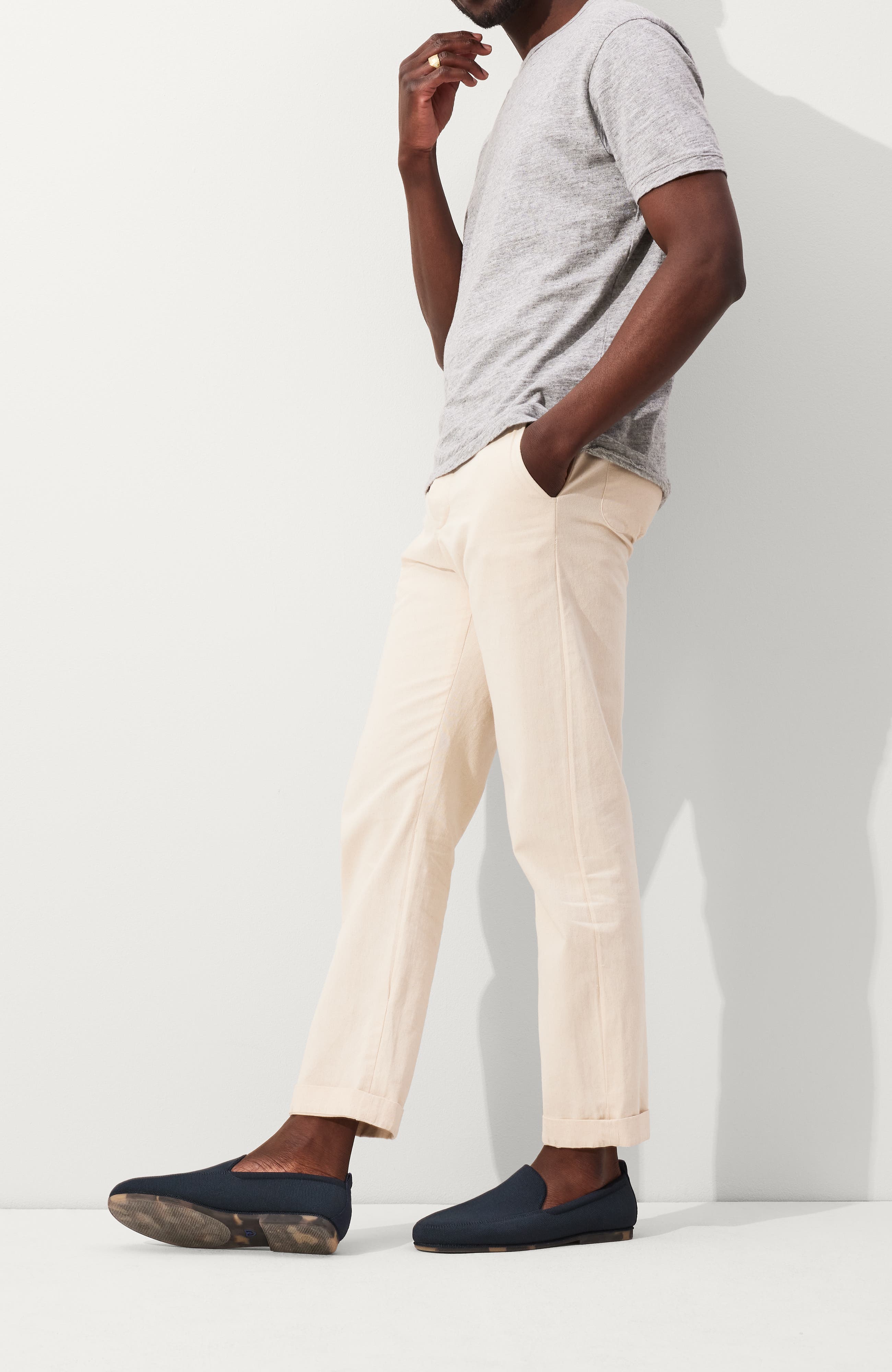 The Ravello Loafer, Alternate, color, Navy