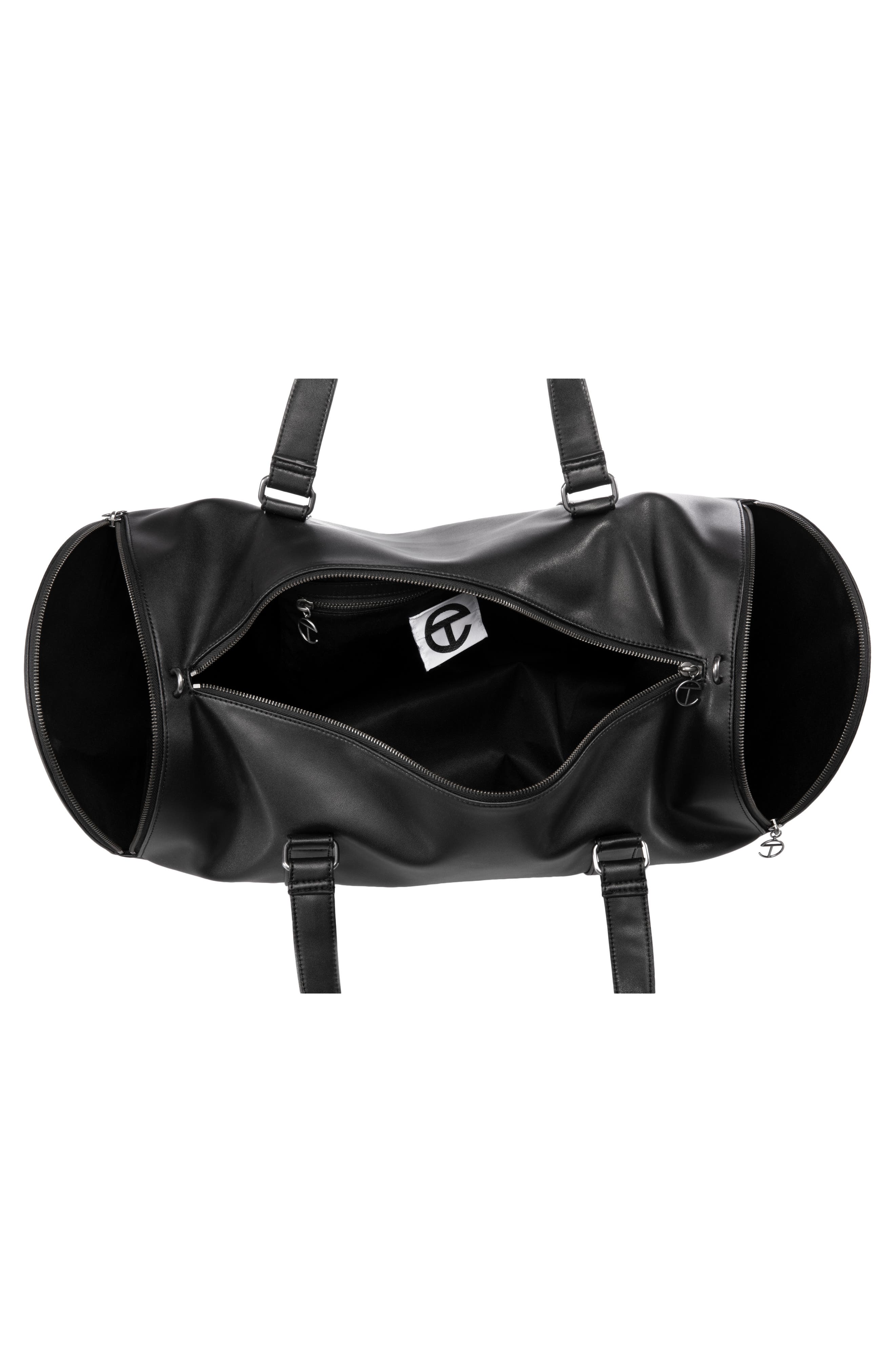 TELFAR Large Faux Leather Duffle Bag, Alternate, color, 