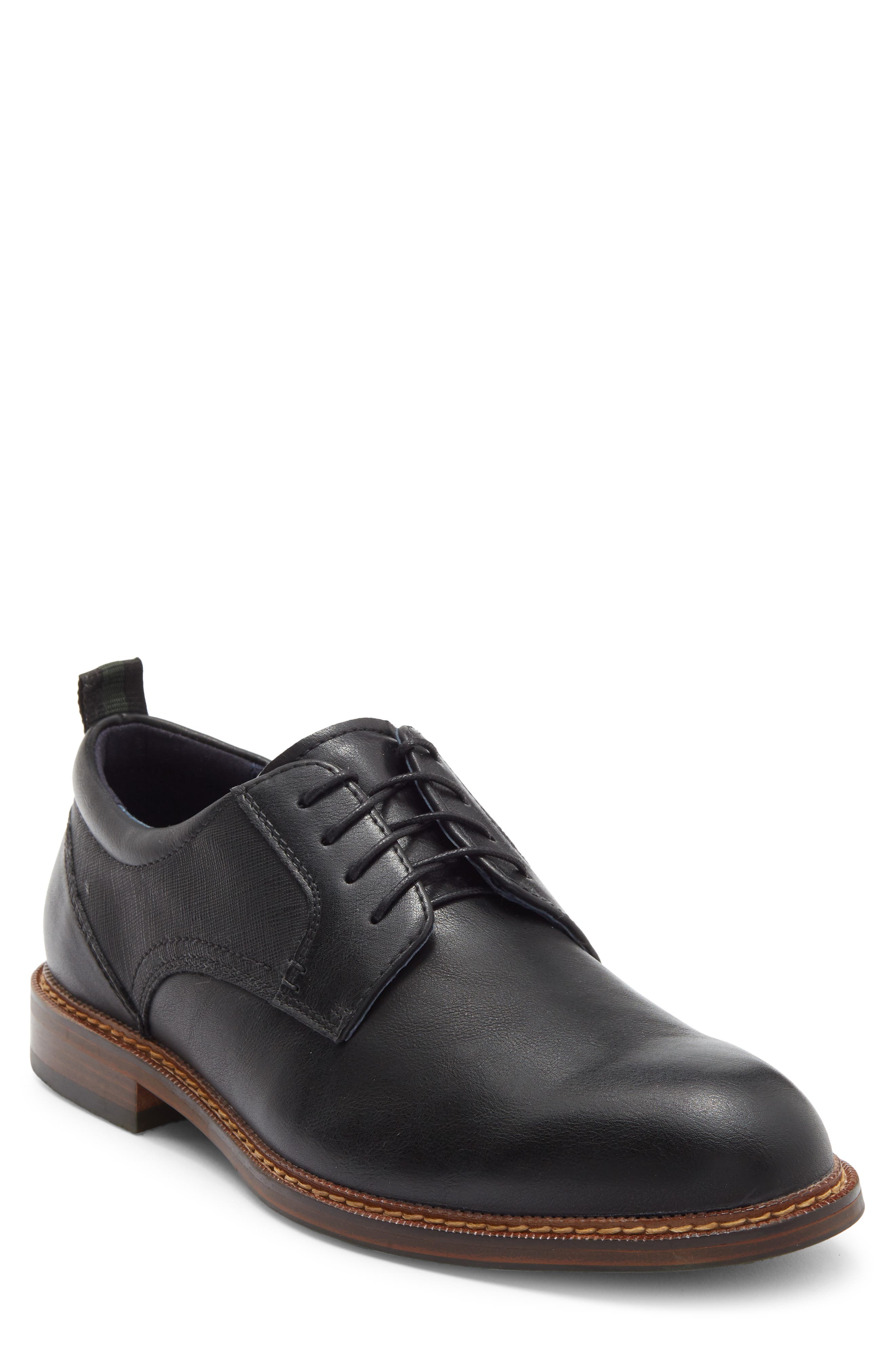 Steve Madden Pierce Plain Toe Derby, Main, color, Black