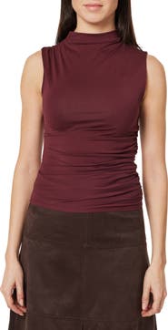 Habitual Ruched Sleeveless Top