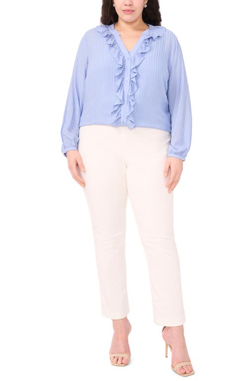 Halogenr Halogen(r) Ruffle Placket Button-up Shirt