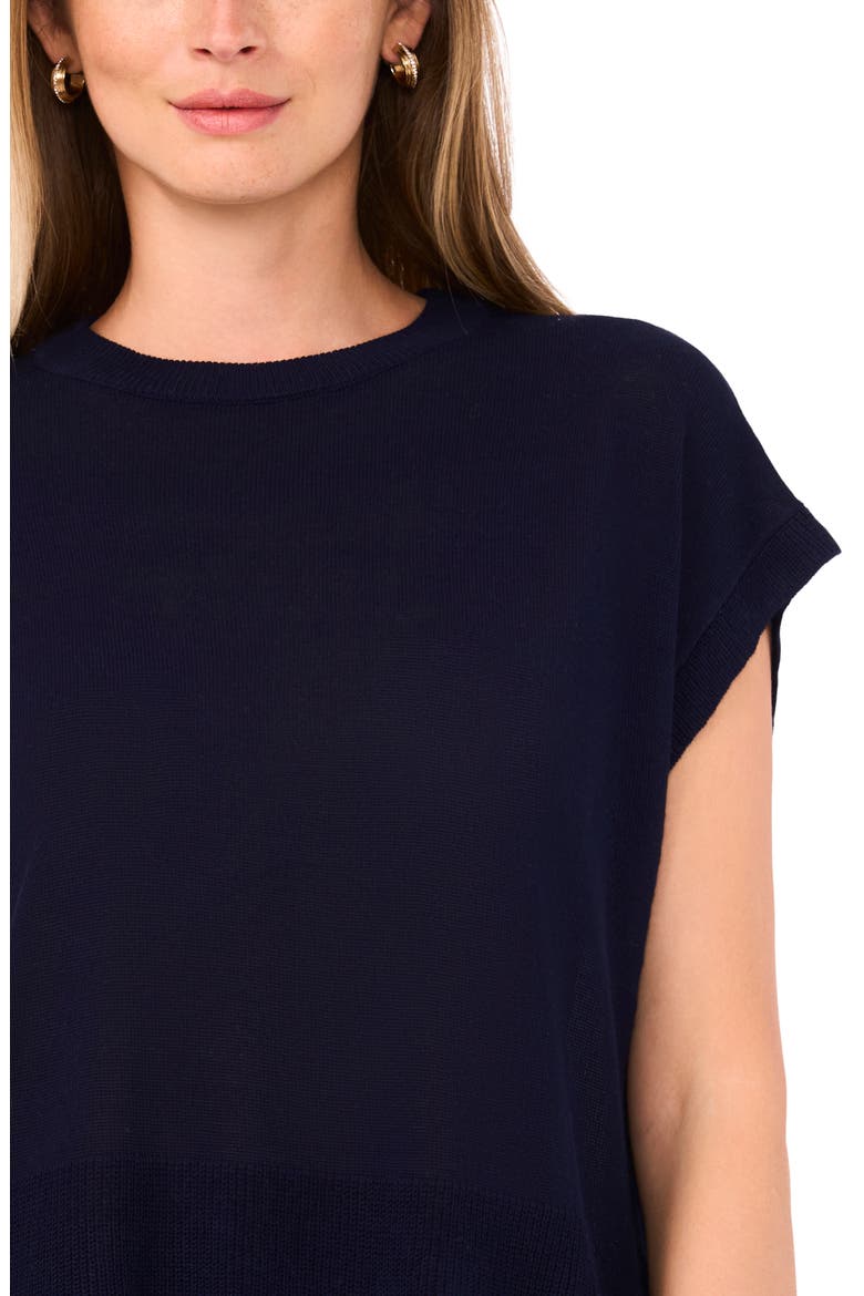 Crewneck Rib Sweater Top, Alternate, color, CLASSIC NAVY