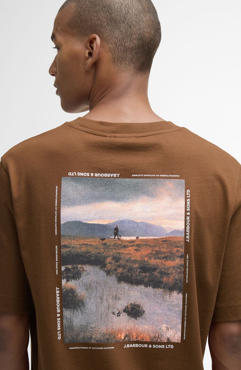Barbour Parkend Photo Cotton Graphic T-Shirt, Alternate, color, Umber