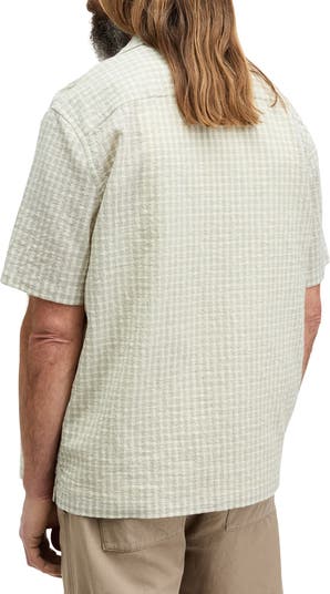 Selenite Seersucker Camp Shirt
