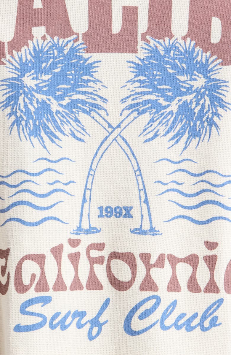 PacSun Malibu Waffle Knit T-Shirt, Alternate, color, Cream