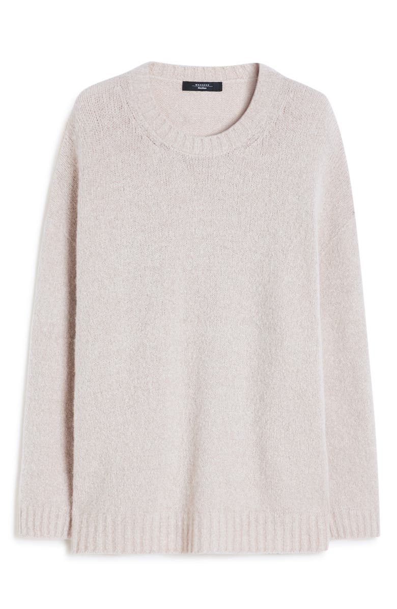 Weekend Max Mara Pesco Alpaca Blend Tunic Sweater, Alternate, color, Sand