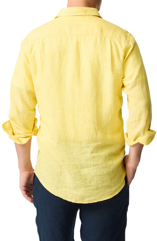 Rodd & Gunn Coromandel Linen Shirt In Sunshine