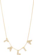 THE SIS KISS It's All in a Name Bold Personalized Pendant Necklace
