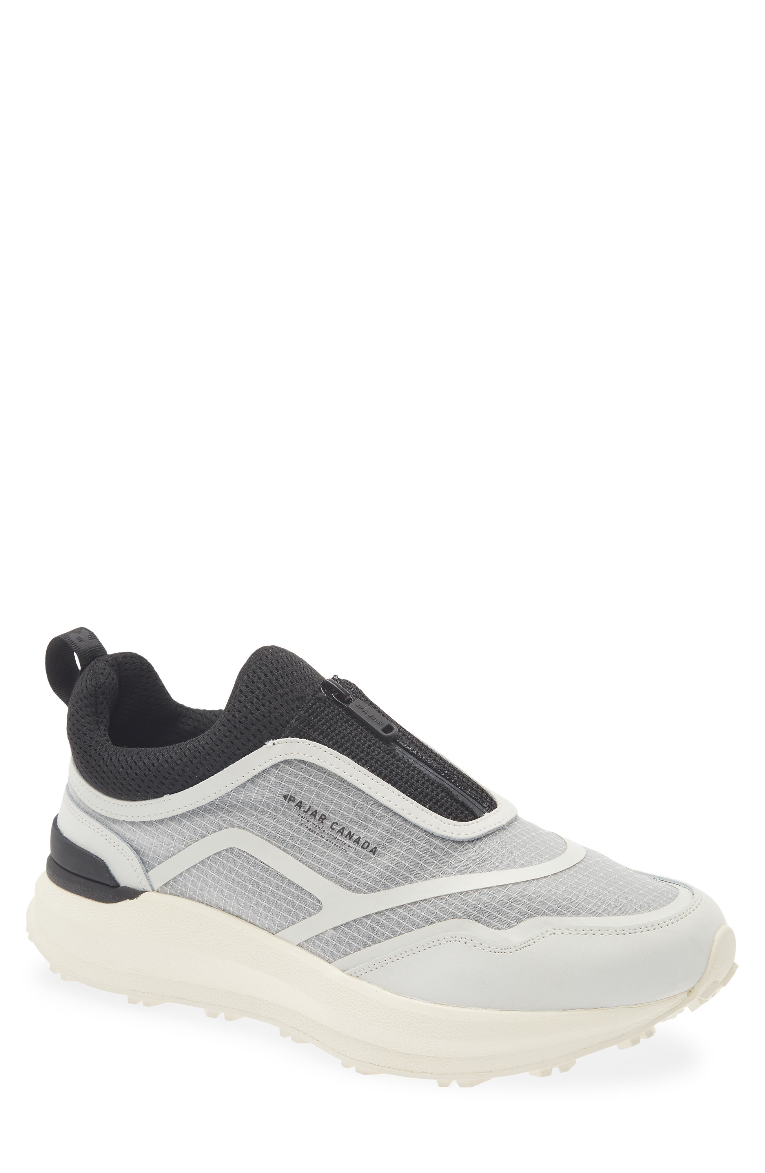 Urban Jungle Zip Sneaker, Main, color, OPTIC WHITE