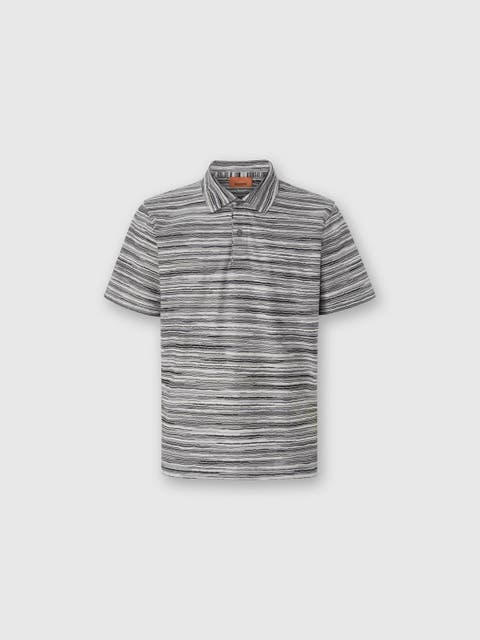 Short Sleeve Polo In Flame Jersey