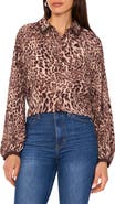 Vince Camuto Leopard Print Button-Up Shirt