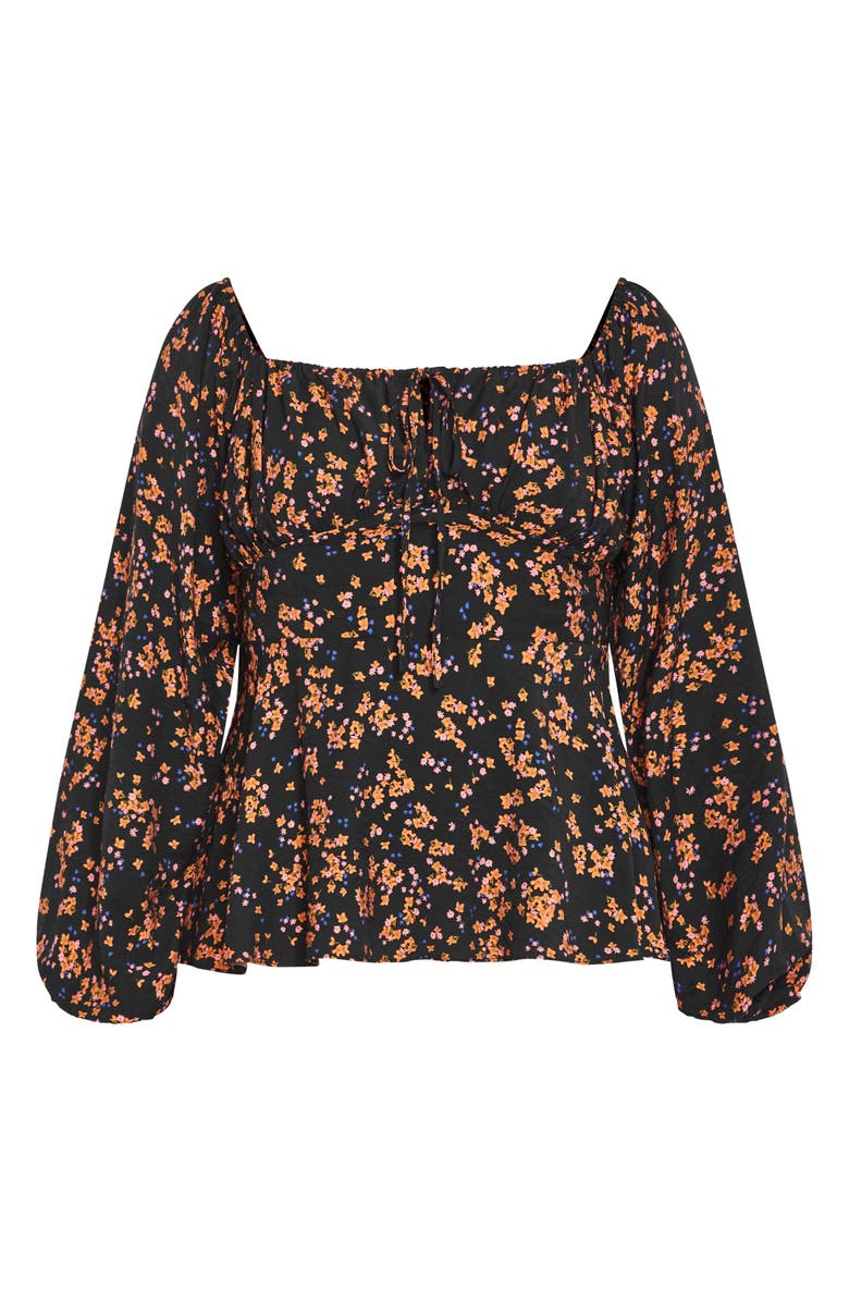 City Chic Gigi Floral Long Sleeve Blouse, Alternate, color, Baby Bunch