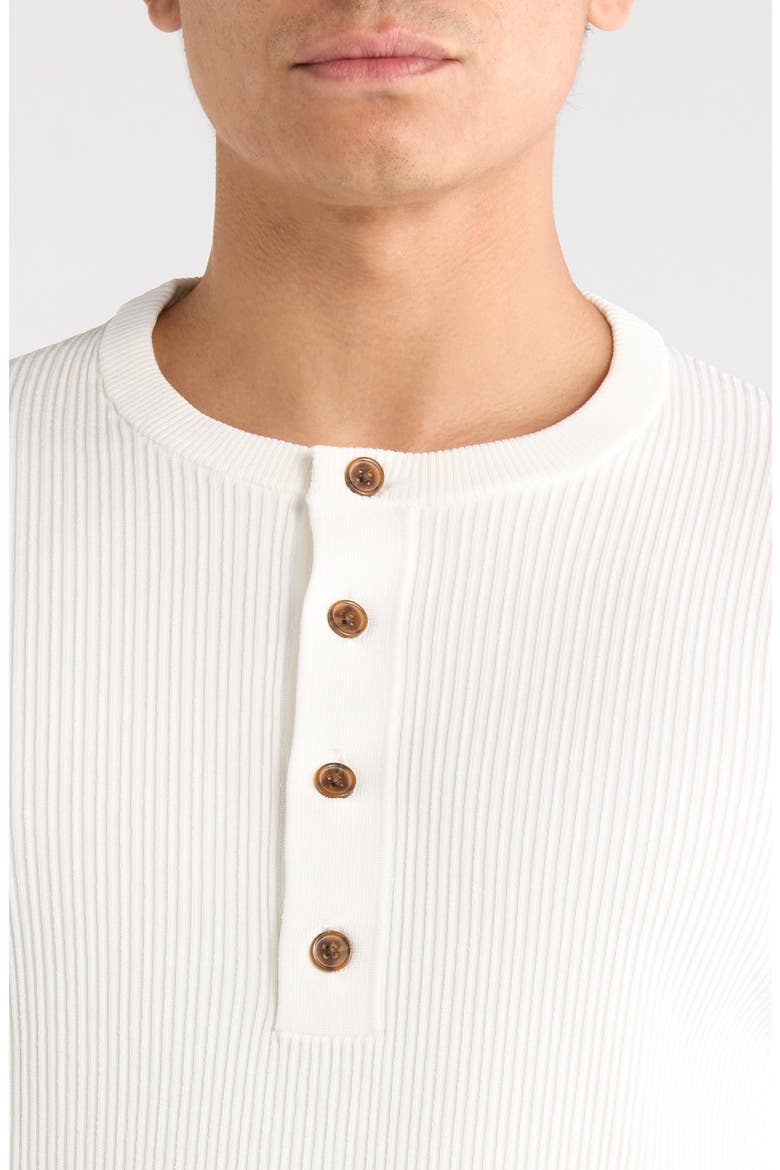 Declan Ribbed Long Sleeve Henley, Alternate, color, ECRU