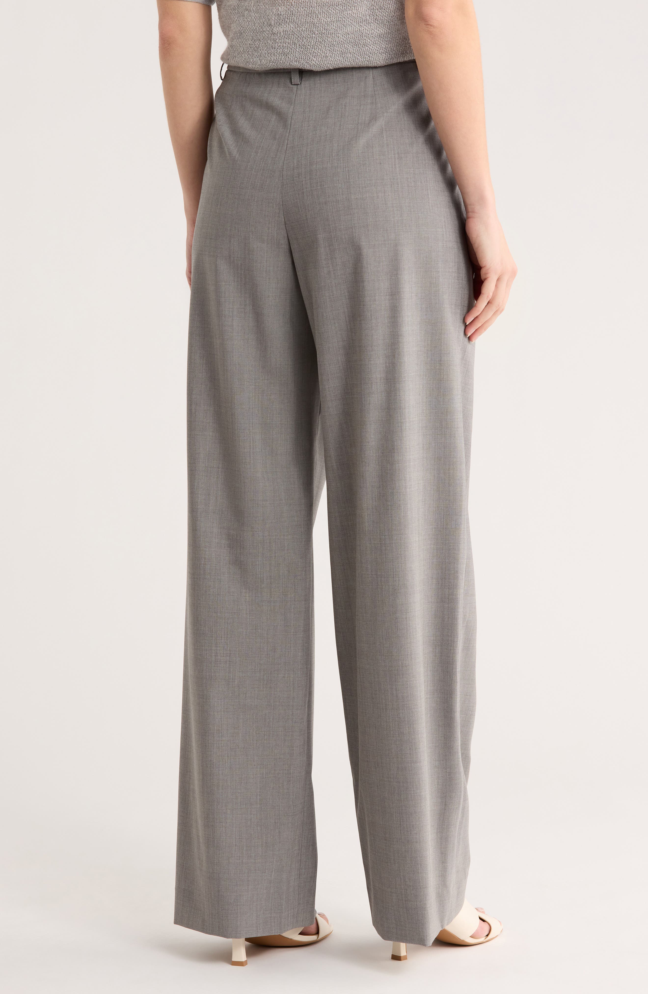 Sulli Pleated Stretch Wool Pants - image 2