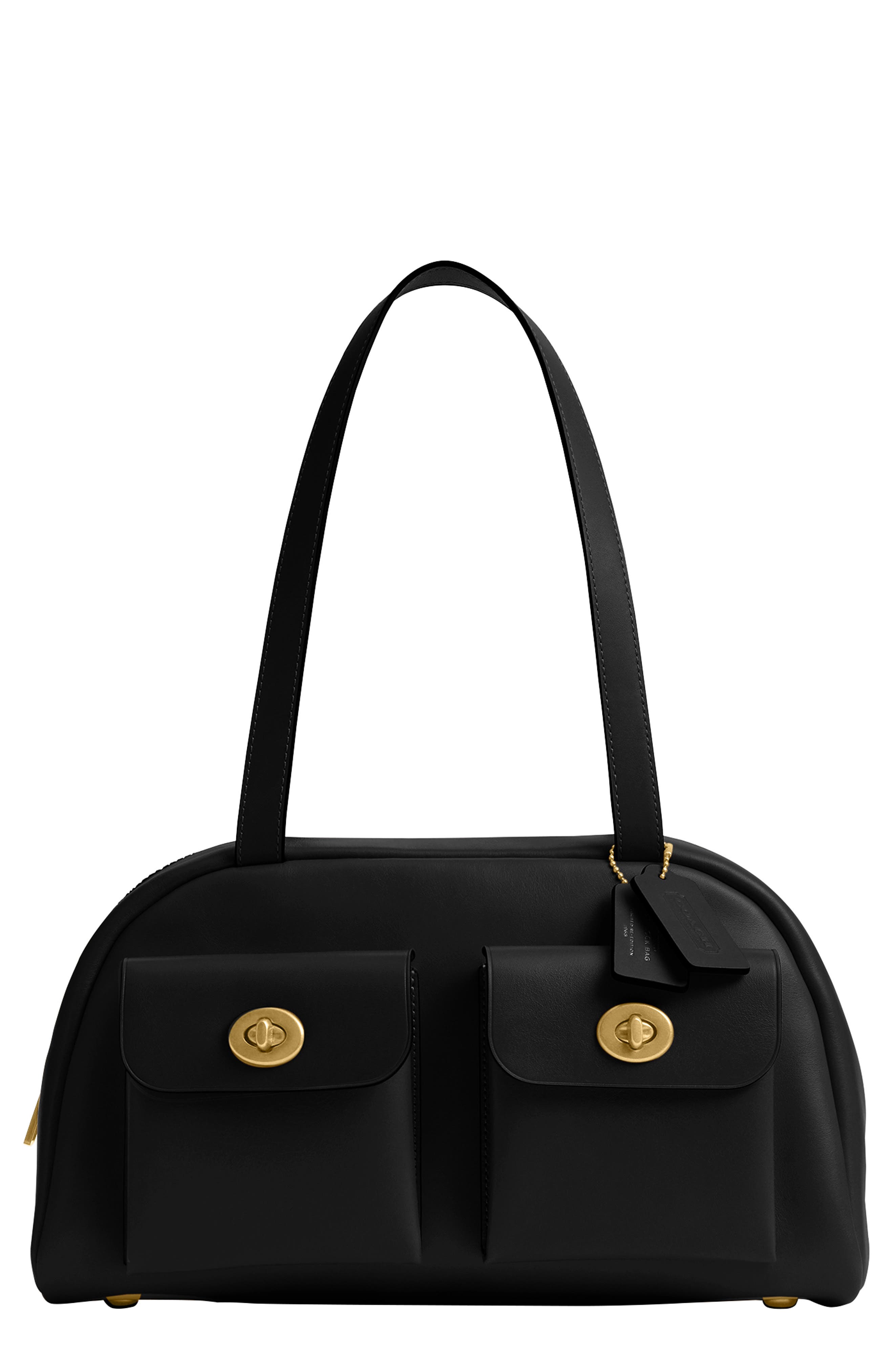 COACH The Originals Waxed Smooth Leather Shoulder Bag, Main, color, 