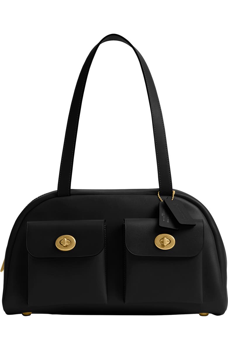 COACH The Originals Waxed Smooth Leather Shoulder Bag, Main, color,