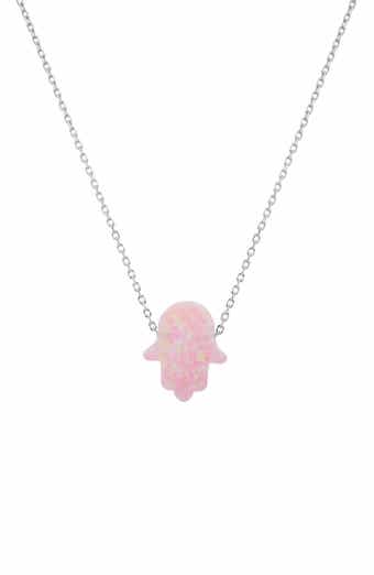 Queen Jewels Opal Hamsa Pendant Necklace