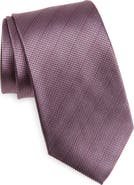 Nordstrom Textured Pinstripe Silk Jacquard Tie