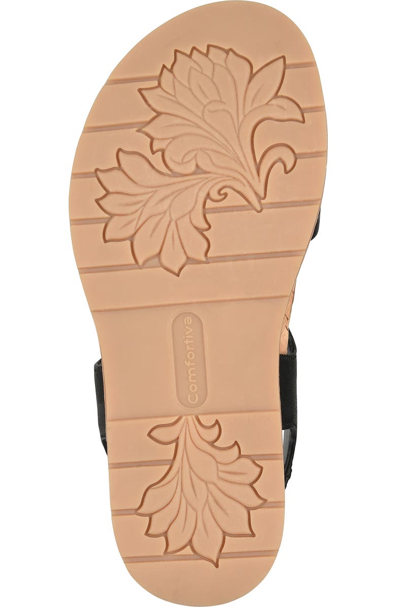 Comfortiva Gibson Slingback Platform Wedge Sandal, Alternate, color, Black