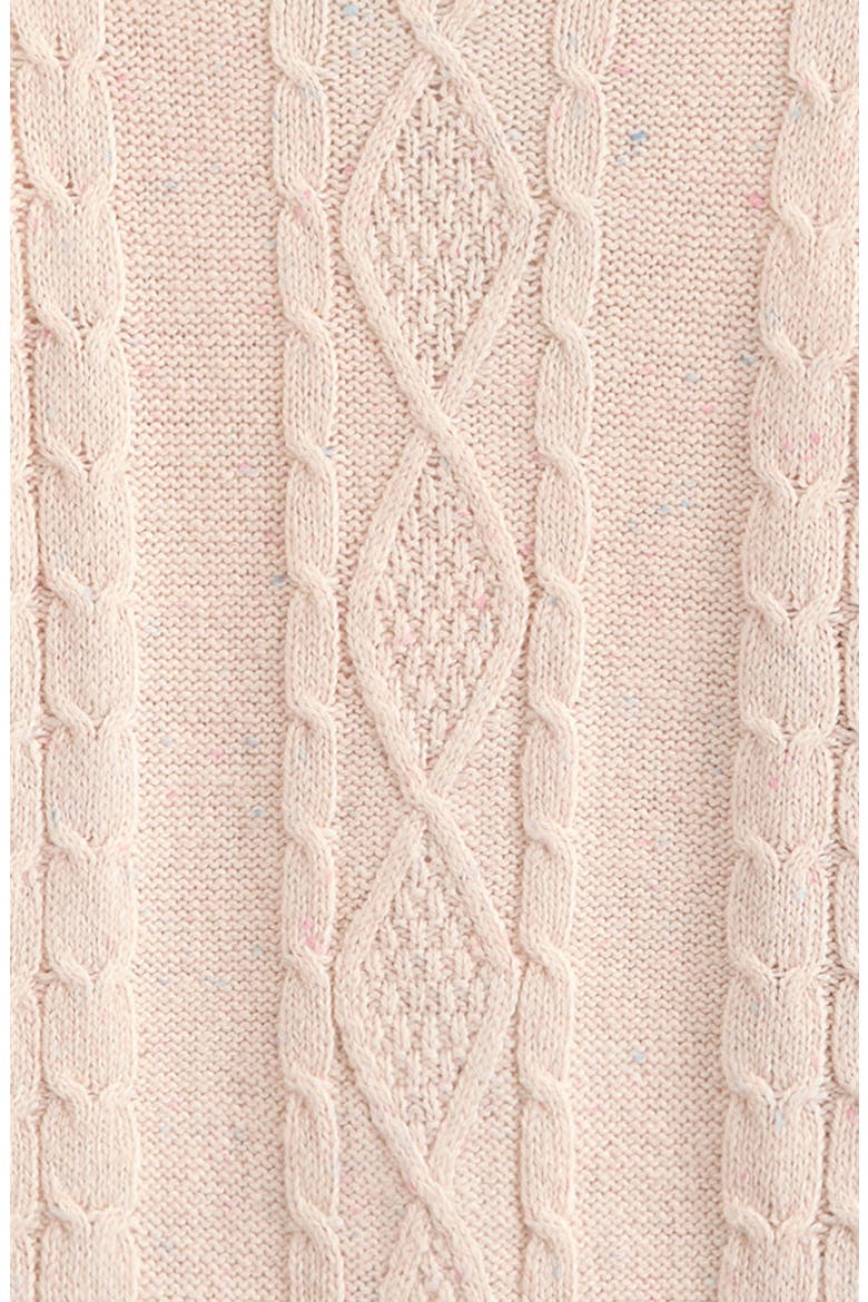 Kids' Cable Stitch Cardigan, Alternate, color, PINK ROSEWATER