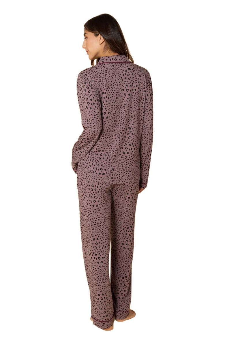 Softies Aria  Slim Notch Collar PJ Set, Alternate, color, Wild Driftwood