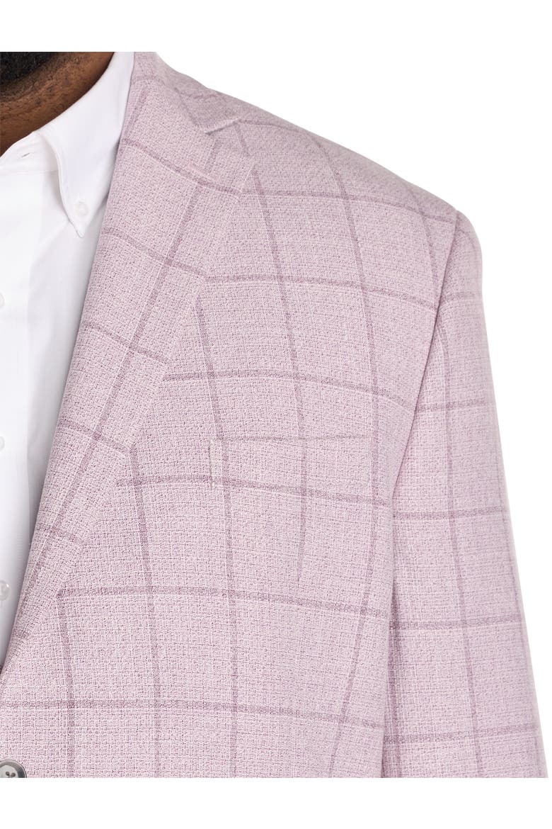 Big & Tall Windowpane Sport Coat V2, Alternate, color, PINK