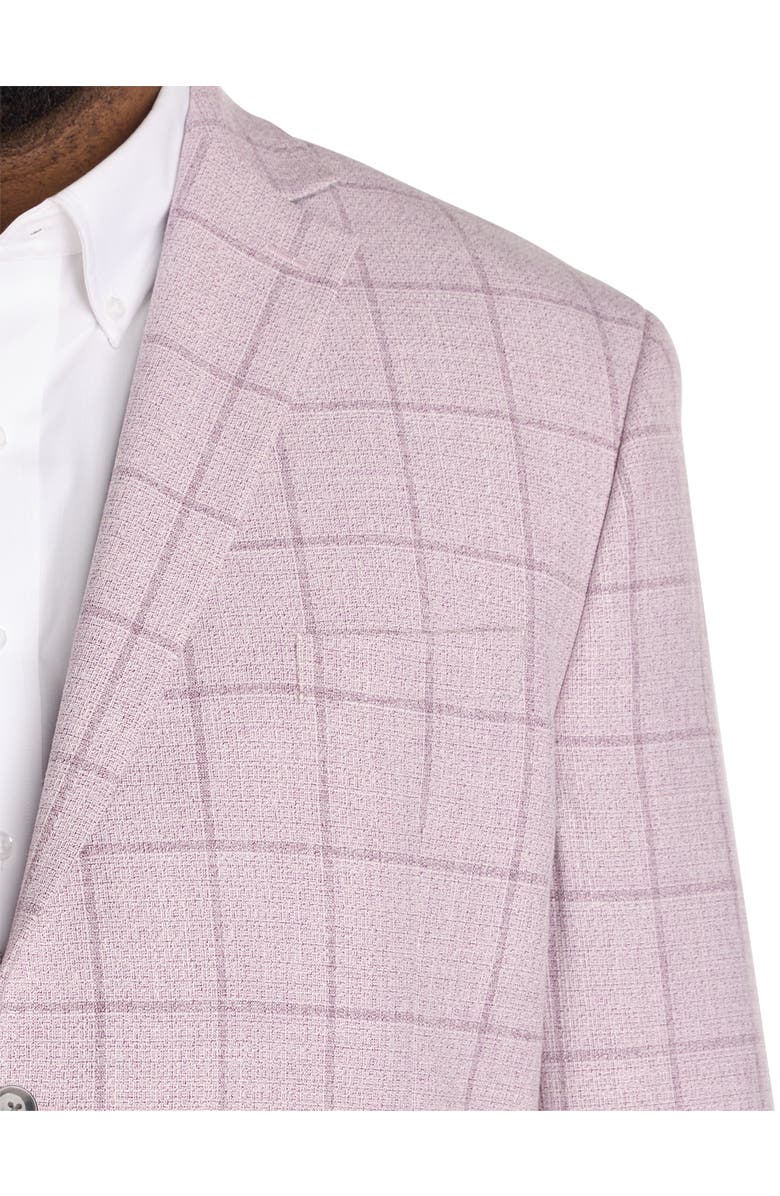 Michael Kors Big & Tall Windowpane Sport Coat V2, Alternate, color, Pink
