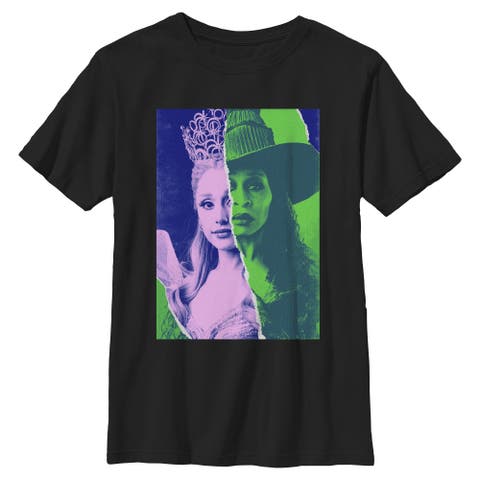 Boys' Glinda and Elphaba Tonal Poster Short Sleeve Graphic T-Shirt
