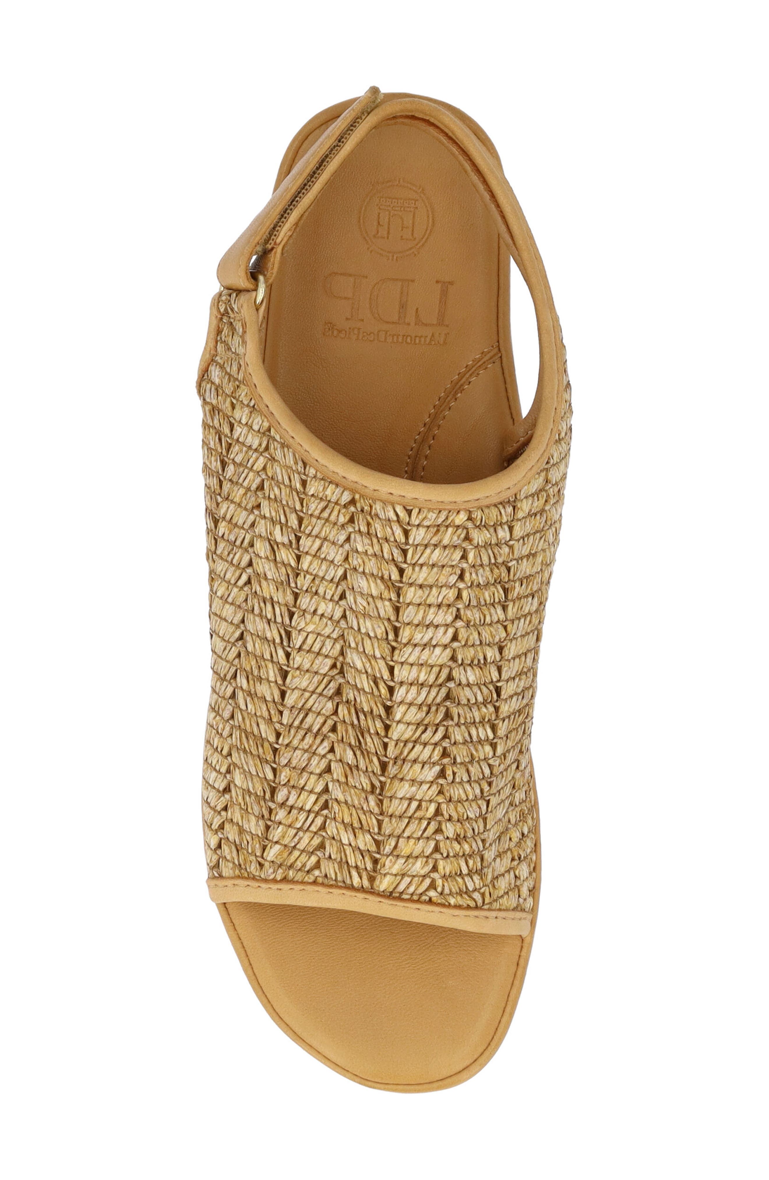 L
Amour des Pieds Ashwin Platform Slingback Sandal, Alternate, color, Natural