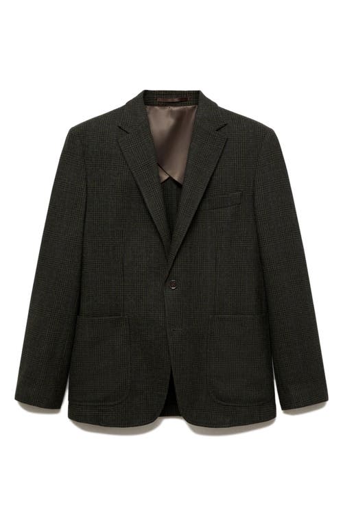 Mango Men's Slim-fit Wool-blend Blazer In Khaki Green