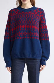 Jamie Haller The Fair Isle Cashmere Crewneck Sweater