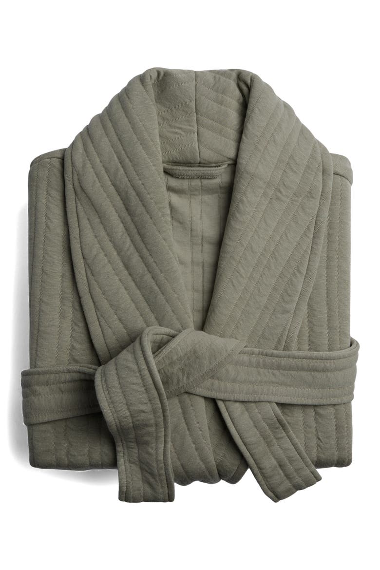 Cozy Knit Robe, Alternate, color, MOSS