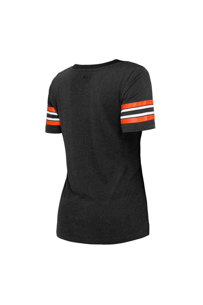 Women's New Era Black San Francisco Giants Team Stripe T-Shirt, Alternate, color, Black
