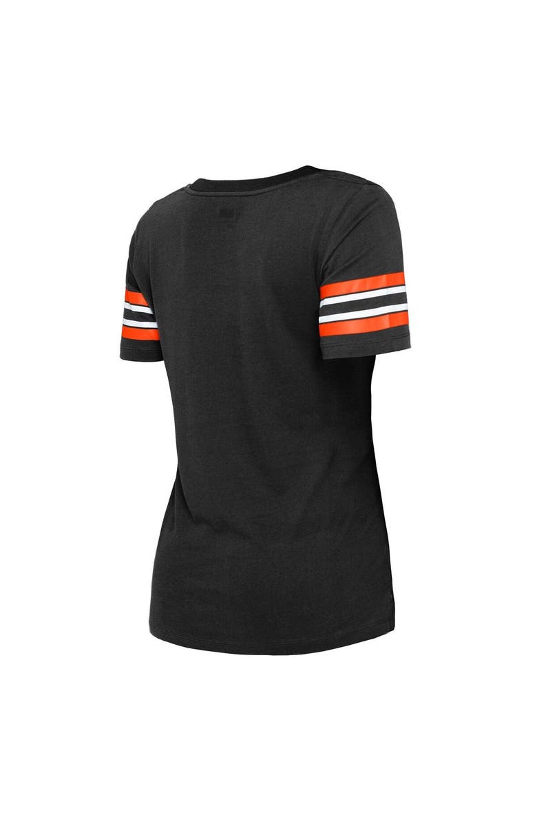 New Era Women's New Era Black San Francisco Giants Team Stripe T-Shirt, Alternate, color,