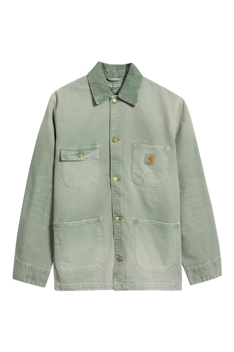 OG Dearborn Organic Cotton Canvas Chore Jacket, Main, color, SHADY GREEN