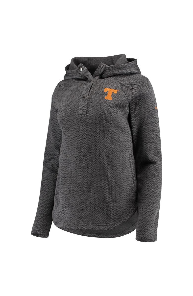 Columbia Women's Columbia Charcoal Texas Longhorns Darling Days Raglan Fleece Pullover Hoodie, Alternate, color, 