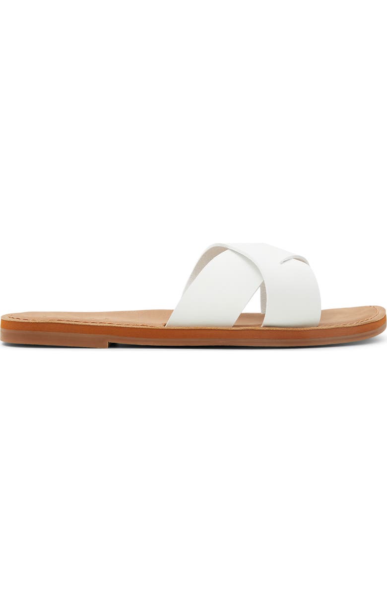 Roxy Andreya Slide Sandal, Alternate, color, White