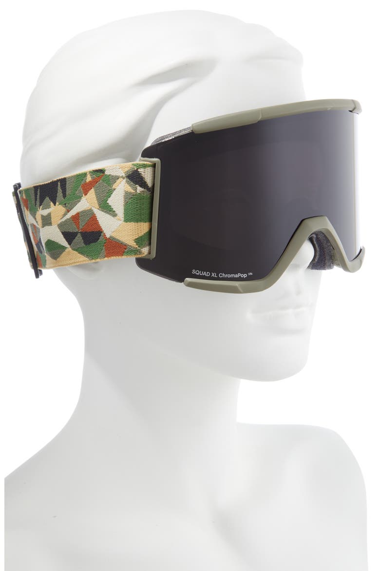 Squad XL 185mm Snow Goggles, Alternate, color, ALDER GEO CAMO BLACK