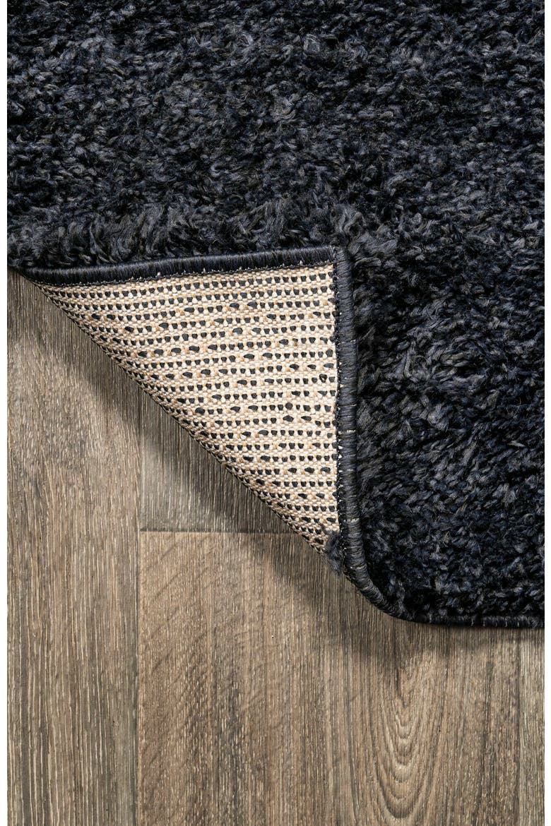 Groovy Solid Shag Area Rug, Alternate, color, Deep Sea