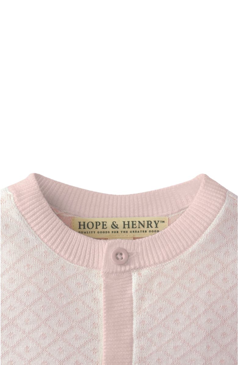 Hope & Henry Baby Jacquard Romper & Blanket Gift Set, Alternate, color, 