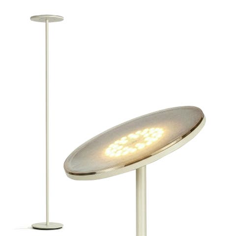 Sky 65" Modern LED Torchiere Floor Lamp with Adjustable Shade