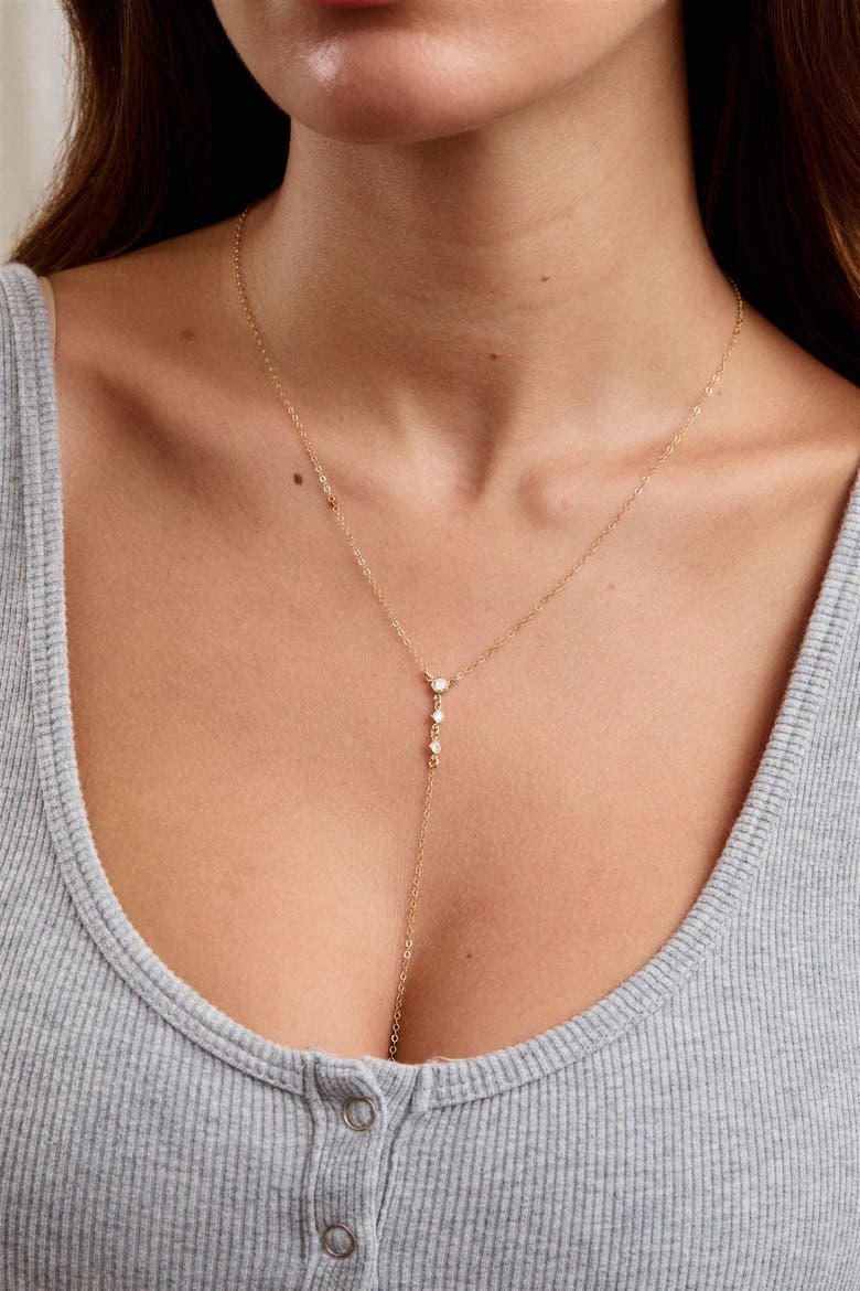 Miley Lariat Necklace, Alternate, color, Gold