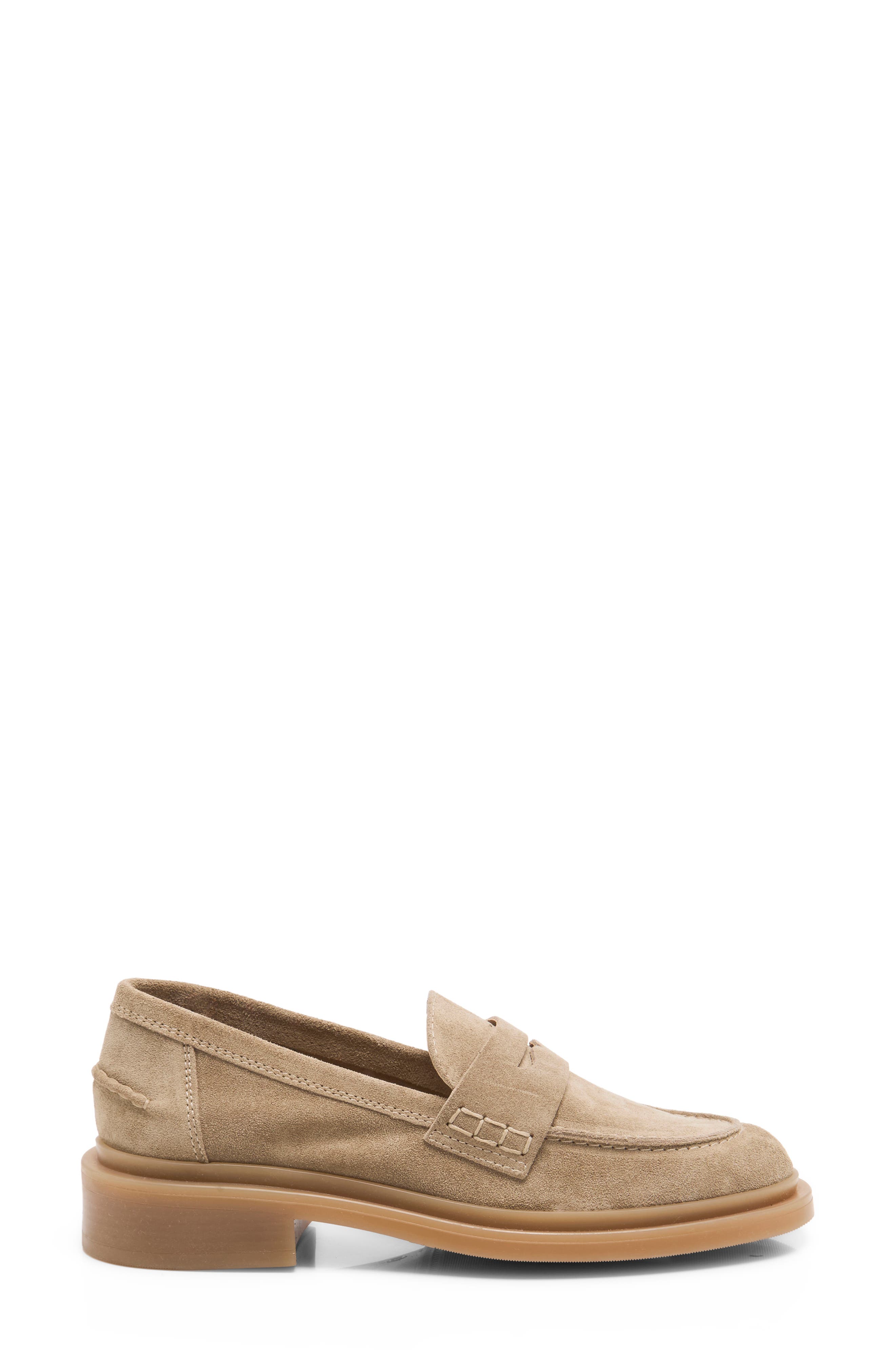 Lana Penny Loafer, Alternate, color, TAUPE SUEDE