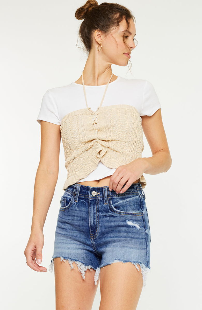 KanCan Liv High Rise Shorts, Alternate, color, 