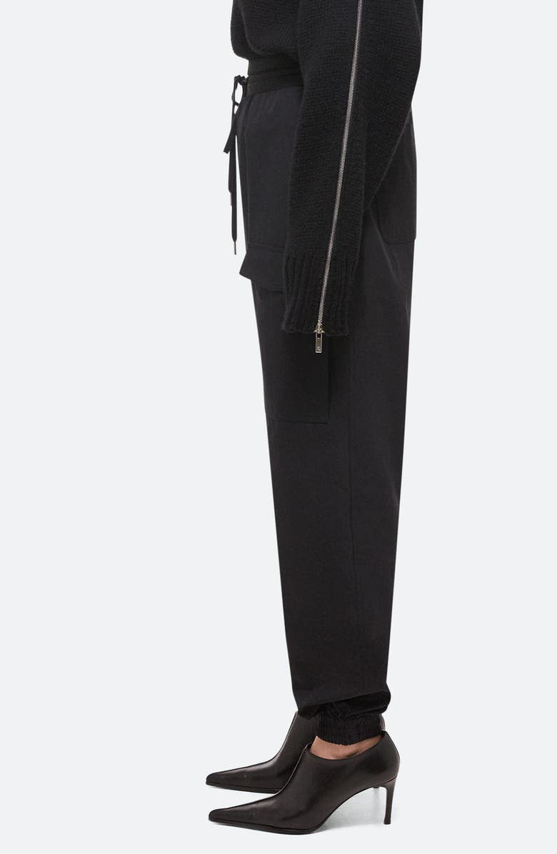Helmut Lang Tapered Cargo Pants, Alternate, color, Black