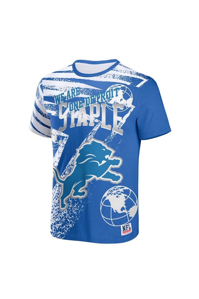 Stapler Graphi STAPLE Men's NFL x Staple Blue Detroit Lions All Over Print T-Shirt ...