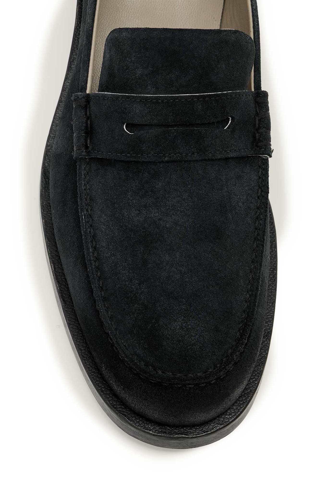 AllSaints Bloom Convertible Penny Loafer, Alternate, color, Black