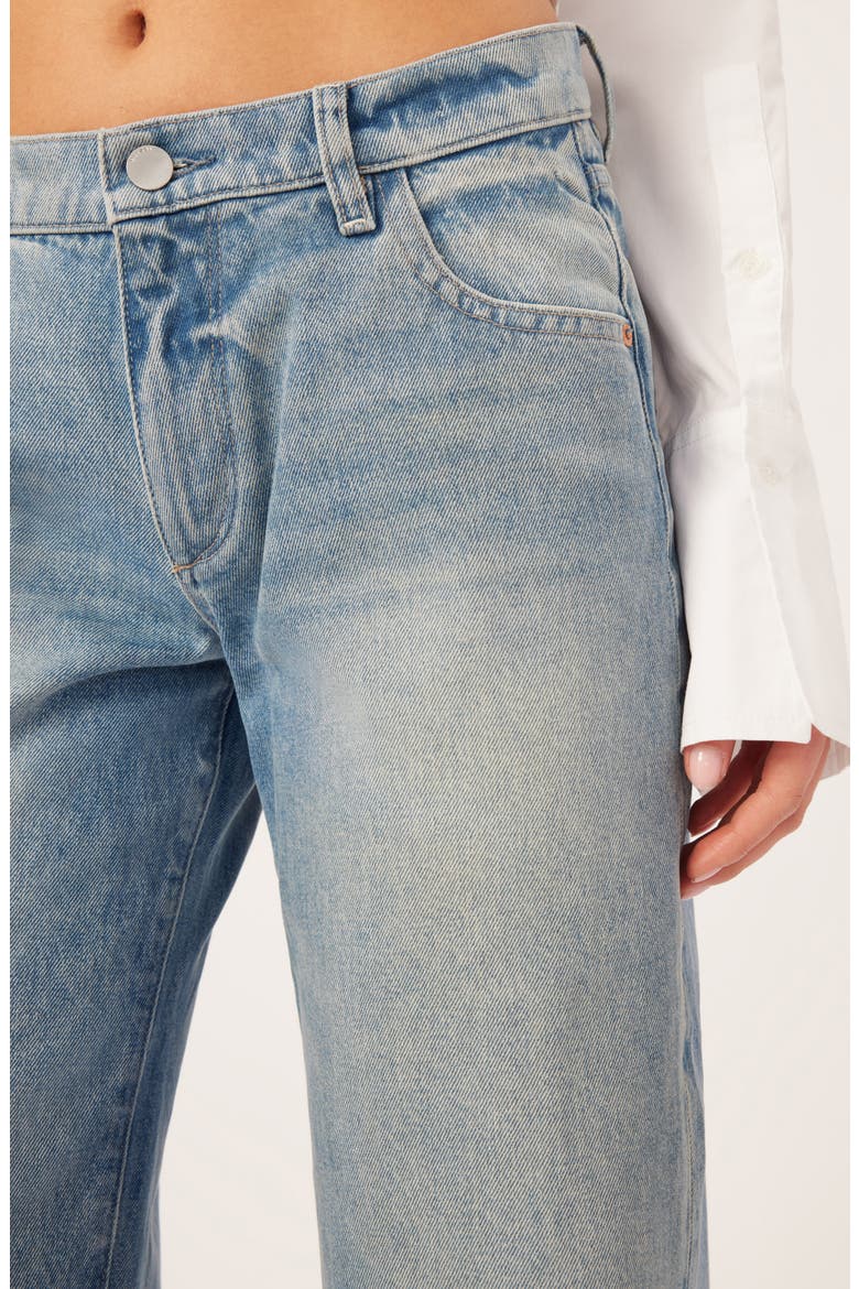 Ilia Barrel Leg Jeans, Alternate, color, AGED MID