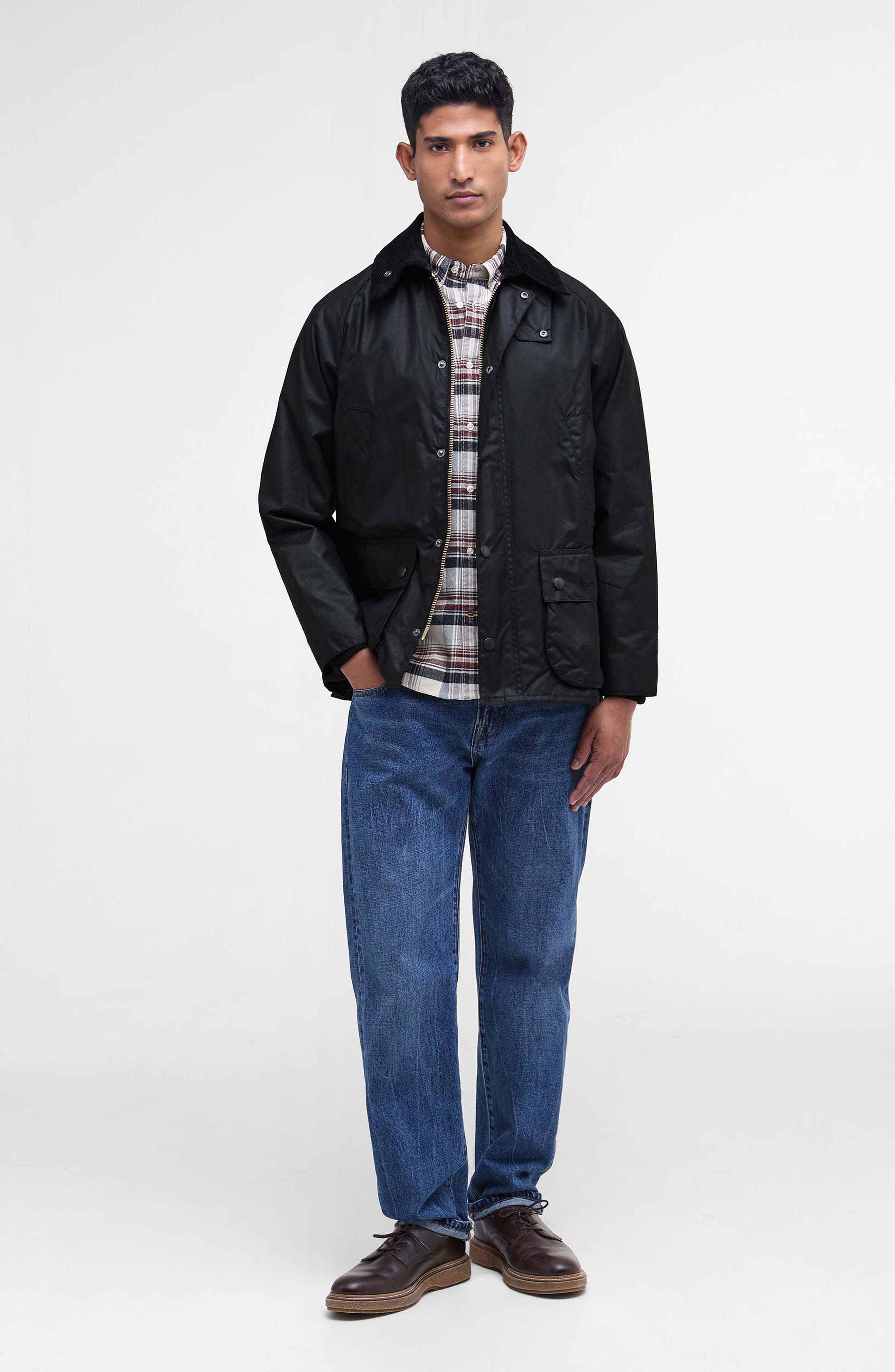 Barbour Bedale Water Resistant Waxed Cotton Jacket (Men) | Nordstrom