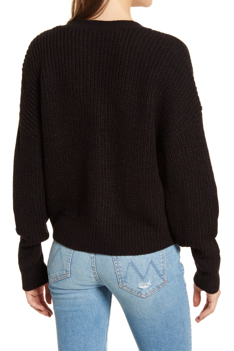 Lea Cardigan, Alternate, color, BLACK